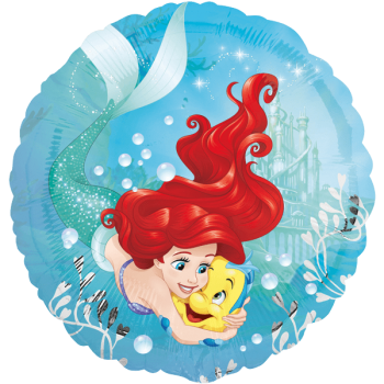 Folienballon rund Arielle die Meerjungfrau